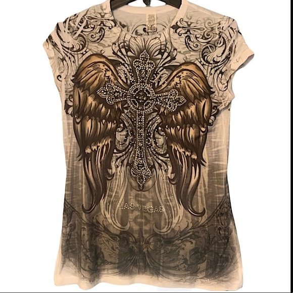 Tops - Las Vegas t-shirt with bling. Size small/medium